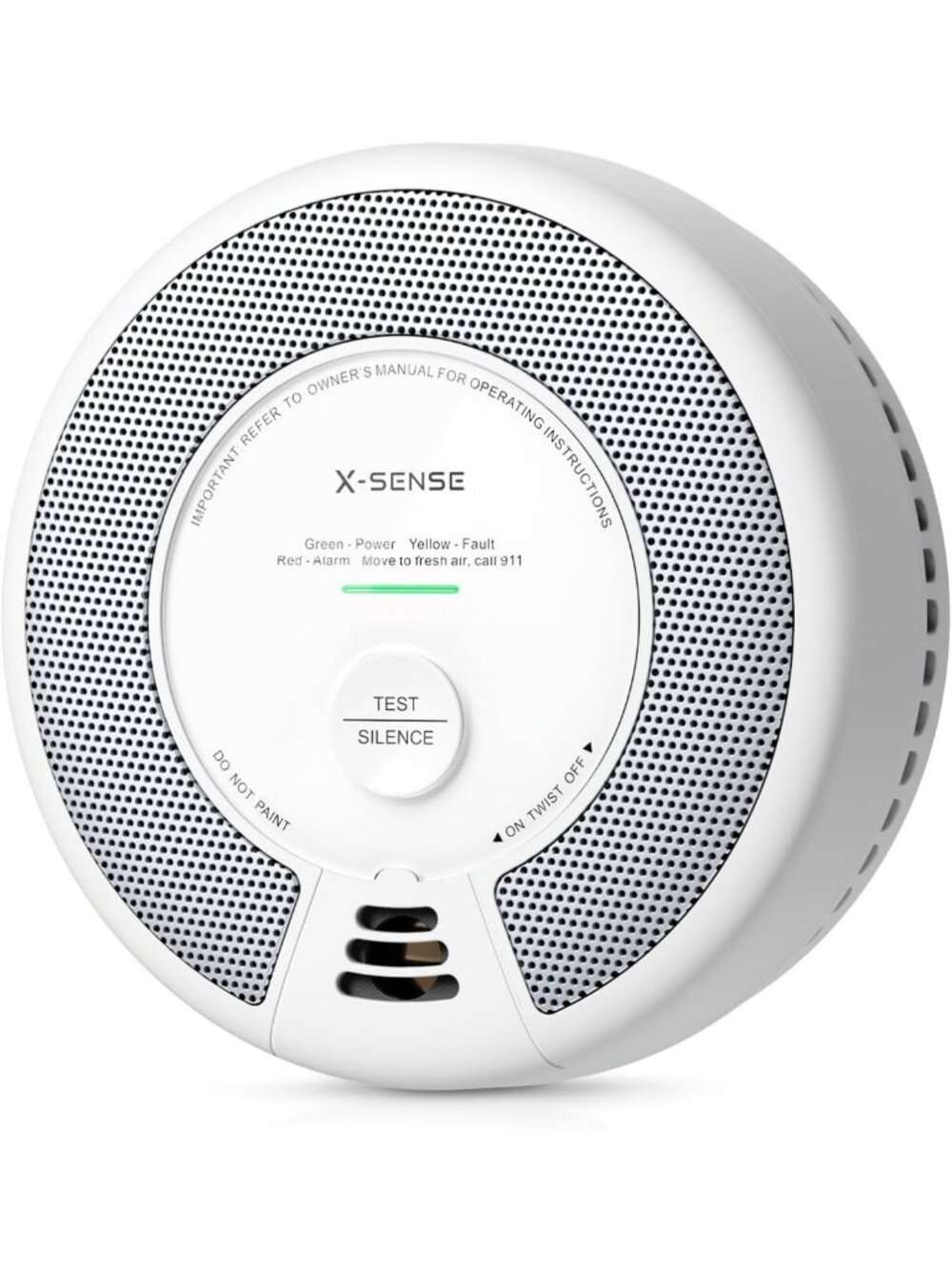 Smoke and Carbon Monoxide Alarm - Reliable Safety Detector, 1-Pack, Home